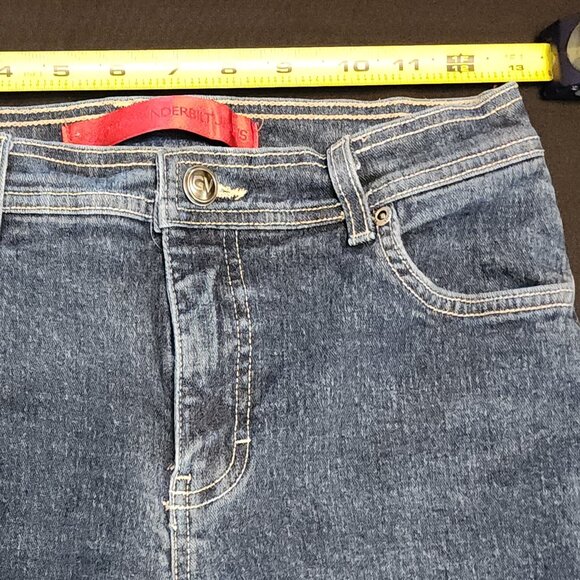 Gloria Vanderbilt Womens Jeans Size 4 Petite Dark Wash Straight Leg - Picture 12 of 16